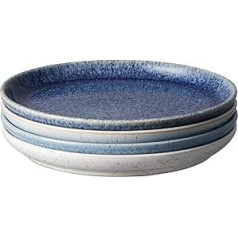 Denby Studio Blue 21 cm Medium Plate, Set of 4