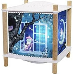 TROUSSELIER - Sandman - Magic Lantern ReVOLUTION 2.0 - Night Light with Music - Star Projector - Music & Stories for Children in Streaming - Scream Detector - Battery - Birth Gift