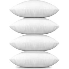 Artscope Set of 4 Cushion Filling, 45 x 45 cm, Decorative Cushion, Inner Cushion, Filling, Pillow, Sofa Cushion, Decorative Cushion for Living Room, Bedroom, Sofa, Bed, Couch, Outdoor, Outdoor