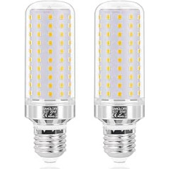 SanGlory 20 W E27 LED Light Bulb Warm White Corn Bulb E27 3000 K, 2150 LM Replaces Bulbs 180 W, LED Energy Saving Bulb E27 Corn Cob Bulb, Screw E27 LED Lighting Not Dimmable, Pack of 2