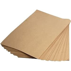 Clairefontaine 396008C Pack of 125 Sheets of Kraft Paper (90 g, DIN A1, 59.4 x 84 cm, Ideal for Art Projects and Packaging) Brown