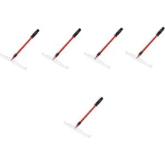 Cabilock 5 Pieces Chip Stick Texas Holdem Telescopic Pole Practical Chips Collecting Rod Telescopic Rod for Chips Collecting Red Playing Cards Collecting Crumbs Stainless Steel Cube Chips Rake
