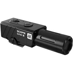 RunCam ScopeCam2 4K Airsoft Camera 4x Digital Zoom HD Mini WiFi Action Camera for Airsoft Paintball Hunting Tactical Training with Recording Switch Cable