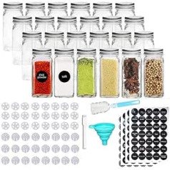 MEckily Spice Jars, Set of 24