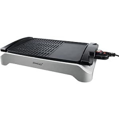 Steba VG 101 BBQ Table Grill, Large Grill Surface 43 x 30.5 cm, Continuous Temperature Control for Optimal Grill Results, Low Fat: Frying Liquid Drains into a Collection Tray, 2000 W, Multi-Colour