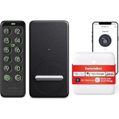 SwitchBot WiFi Smart Lock with Keypad, Smart Electronic Intelligent Door Lock for Keyless Opening, Closing the Door via Access Code, App, Alexa and Google Assistant