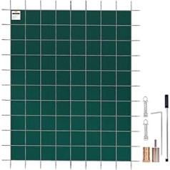 VEVOR Rectangular Pool Cover, Pool Canopy Made of Polypropylene, Winter Tarpaulin Pool Green, Dustproof Safety, Pool Cover, Tight Net, Safety Cover for Swimming Pools