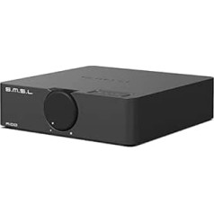 S.m.s.l SMSL A100 Amplifier HiFi Stereo, HiFi Amplifier Uses Infineons Chip MA12070, 2 x 80 W Output Power, USB Multi-Device Support, Bluetooth 5.0 with Circuit Protection (Grey)