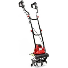 XPOtool Electric Ground Tiller with 1050 W 380 rpm Cultivator with 4 x 4 Blades 220 mm Working Depth