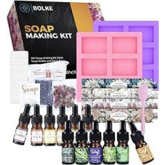 Bolke - Soap Making - Pouring Soap - Soap Making Package - Soap Making Adult - Soap Mould - Gift for Wife