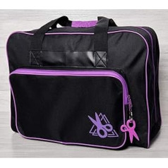 Sewing Machine Bag: Black/Purple