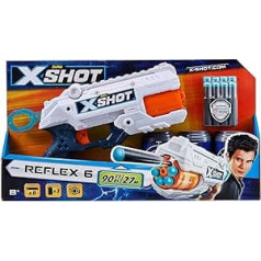 XSHOT - Reflex 6 pistol, 36197, white, 1 piece (1 piece)