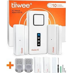 tiiwee Home Alarm System Kits, Alarm System with Window or Door Sensors and Remote Control, Expandable, Alarm Mode or Notification Mode