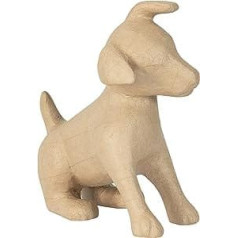 Décopatch LA026C Paper Mache Dog Carrier 35 cm Easy to Decorate Cardboard Brown