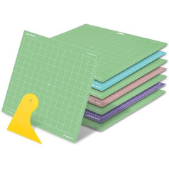 Cricut Cutting Mats - Lya Vinyl 8 Pack Assorted Cutting Mats 12 x 12 Inch Cutting Mats for Cricut Explore Air Series and Cricut Accessories