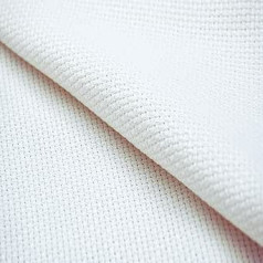 Aida-stoff Virginia Tex Cross Stitch Embroidery COUNT 11, Aida Fabric 200 cm x 150 cm White 100% Cotton, High-Quality Fabric for Embroidery and Creative Crafts (White 200 cm)