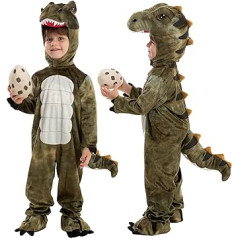 Spooktacular Creations Children's Unisex T-Rex Realistic Dinosaur Costume for Halloween Dinosaur Dress Up Party, Role Play and Cosplay