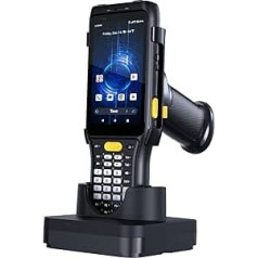 Tera Android 11 Barcode Scanner PDA with Charging Station Gun Handle Keyboard Zebra SE4750 4 Inch Touchscreen 4G WiFi GPS BT IP65 6700mAh 1D 2D QR Handheld PDA P161