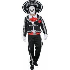 Spooktacular Creations Herren Tag der Toten Kostüm Mariachi Senor Kostüm Set Halloween Dress Up Party, Dia de Los Muertos
