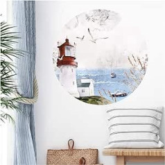 Grandora DL579 Wall Sticker Living Room Sea Baltic Sea Wall Decoration Bedroom Wall Sticker Hallway Wall Picture Wallpaper Self-Adhesive Dining Room Premium Quality