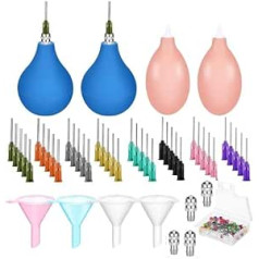 Slip Trailer Bottle for Pottery Glaze Precision Tip Applicator Bottle Slip Trailing Bottles for Clay with Needles Filling Funnel for Clay Pottery Tools