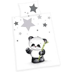 Herding Panda Bed Linen Set, Pillowcase 40 x 60 cm, Duvet Cover 100 x 135 cm