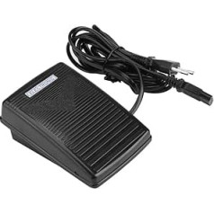 Fdit Sewing Machine Pedal with Power Cord Pedal Control for Home Black EU Pinch