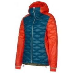 Jaka AIGUILLE Down JKT W L Storm Blue/Cherry Tomato