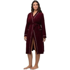 Ulla Popken Women's decorative edge bathrobe