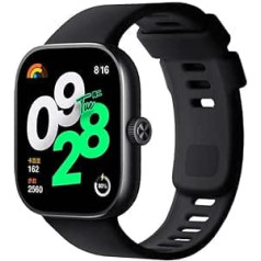 NK Redmi Watch 4 1,97 Zoll AMOLED LTPS-Display, Herzfrequenzmesser, 150+ Sportmodi, bis zu 20 Tage Akkulaufzeit, Schwarz