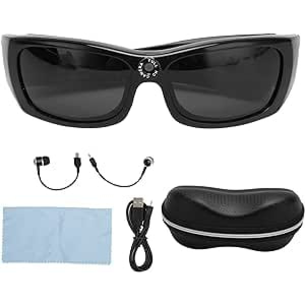 Smart Glasses, Wireless Bluetooth Sunglasses, Smart Glasses with Camera, 1080P HD Open Ear Headphones, Bluetooth Glasses for Men, Women, Music and Hands-Free Calling