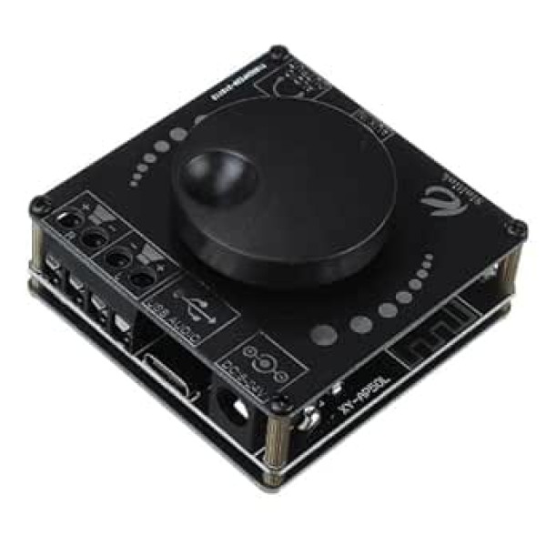Fasizi 50x2 Mini Bluetooth 5.0 Wireless Audio Power Digital Amplifier Board Stereo Amplifier 3.5mm AUX USB