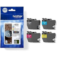 Brother Original LC-422VAL Ink Cartridges Value Pack MFC-J5340DW, MFC-J5345DW, MFC-J5740DW, MFC-J6540DW, MFC-J6940DW (4 Ink Cartridges: Black, Cyan, Magenta, Yellow)