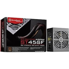 SilverStone SST-ST45SF v 3.0 - SFX Serie, 450W 80 Plus Bronze flüsterleises PC-Netzteil mit 92 mm-Lüfter