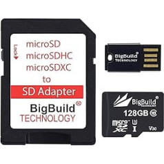 BigBuild Technology 128GB Ultra Fast 100MB/s U3 microSDXC Memory Card Compatible with Oppo A15/A15s, A16/A16e/A16K/A16s, A36, A53, A54/A54s, A55s, A55s 6 Mobile