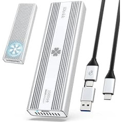 iDiskk 40Gbps 1TB M.2 NVMe SSD Professional Heavy Duty USB-C Aluminum External Solid State Hard Drive - Up to 3000MB/s, Thunderbolt 3 (40Gbps), USB-C (10Gbps), Compatible with
