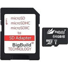 BigBuild Technology 64GB Ultra-Fast 80MB/s microSDXC Memory Card Compatible with Samsung Galaxy Xcover 3/4/4s/5, Xcover Pro/6 Pro/Field Pro, Mobile