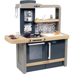 Smoby - Tefal Evo Kitchen - Growing Kids Kitchen with Sink, Stove, Dining Nook, Lots of Accessories, Tap, Magic Pancake Pan