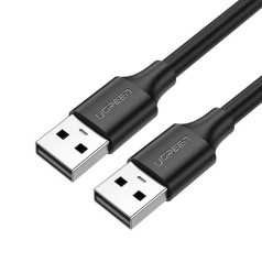 USB 2.0 vīrišķais kabelis 0,5 m melns