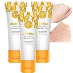 ‎Longto Southeasty Skin Whitening Exfoliating Gel, 2023 Orange Exfoliating Bleaching Gel with Hyaluronic Acid for the Face, Skin Whitening Exfoliating Gel for Face and Body (3 Pieces)