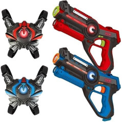 FORHISHER Laser Tag Set, Laser Tag Guns Set of 2 with Vest for Children, Laser Tag Playset, 4 5 6 7 8 9 10 11 12+ Years Old Boys Girls