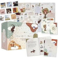 LEBENSKOMPASS Träumerle Board for Children - Vision Board Set for Children - The Original - Craft Set for Little Ones with Playful Tasks for More Mindfulness Creative Activities for Home