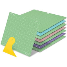 Cricut Cutting Mats - Lya Vinyl 8 Pack Assorted Cutting Mats 12 x 12 Inch Cutting Mats for Cricut Explore Air Series and Cricut Accessories