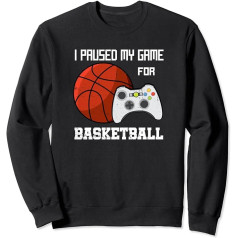 I stopped my game for basketball gamer sweatshirt