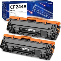 44A CF244A Toner Black Compatible with HP 44A CF244A Toner for HP Laserjet pro M15w Toner for HP Laserjet MPF M28w Toner M15a MFP M28a (Black, Pack of 2)