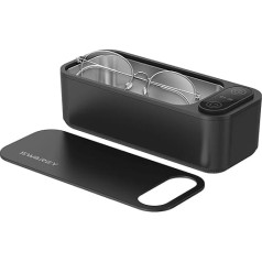 SWAREY 680 ml Ultrasonic Device for Glasses 42,000 Hz Ultrasonic Cleaner with 5 Time Modes for Watches Jewellery Necklaces Dentures Coins Razor Ultrasonic Cleaning Device Glasses Cleaning Ultrasonic