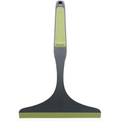 CleanPEAK Soft Grip Wiper Blade for Streak Free Windscreen Shower Window Tile Bathroom Mirror Grey Green