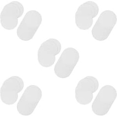 5 Set 100 Stück Mikrowellen-Ofen Glas Schmelzpapier Keramik Faser Papier Handwerk Rund