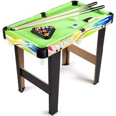 ZXQZ Billiards Small Table Top Billiards Eluxe Wooden Mini Table Top Billiard Table Set, Great Gift Idea for Boys and Girls, Unique Desk Decoration (Size: 53.5 cm)