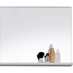 trendteam smart living - Wandspiegel Spiegel - Badezimmer - Mezzo - Aufbaumaß (BxHxT) 60 x 50 x 10 cm - Farbe Weiß - 128040101